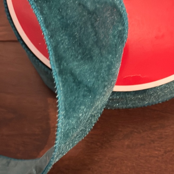 Celebrate it Wired Jumbo Ribbon in Teal green new 2.5in x 80 feet - Picture 5 of 5